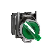 SELECTOR VERDE ILUMINAT,2POZ,1ND1NI,24V