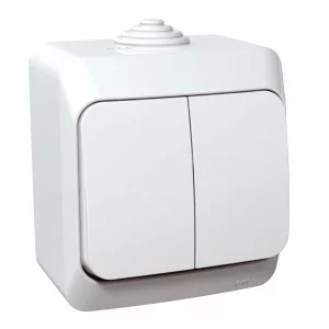 INTRERUPATOR DUBLU 16A PT IP44 ALB