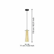 PENDUL PINTO GOLD E27 1X40W 97651