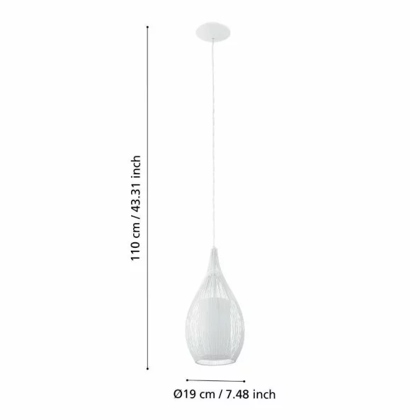 PENDUL RAZONI E27 1X60W 92251