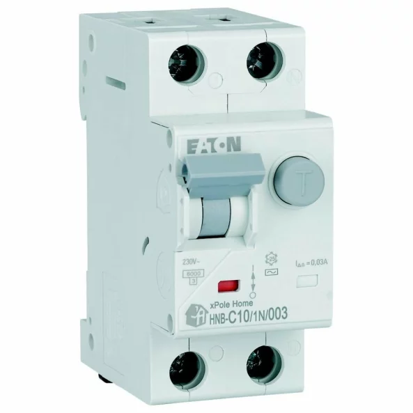 DISJUNCTOR RCBO 10A C 30MA AC 1+N 6KA C HNB-C10/1N/003