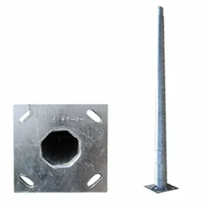 STALP METALIC 6M OTEL GALVANIZAT CU FLANSA SI PREZOANE M16 160/240 T3MM