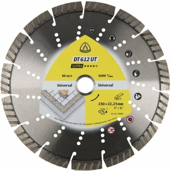 KLI 334047 DISC DIAMANTAT DT 612 UT 230 X 2.6 X 22.3