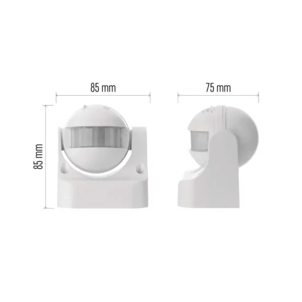 SENZOR MISCARE ALB 180 GR. 1200W IP44