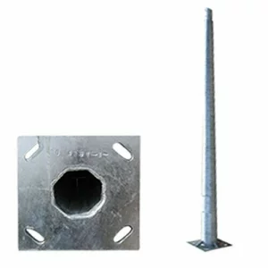 STALP METALIC 7M OTEL GALVANIZAT CU FLANSA SI PREZOANE M16 160/240 T3MM