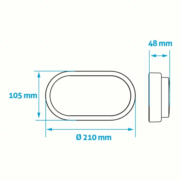 BRA PLAF. LED 14W 6400K ABHL54-O-14W-CW-THE-W