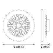 BRA PLAF. LED 14W 6400K ABHL54-O-14W-CW-THE-W