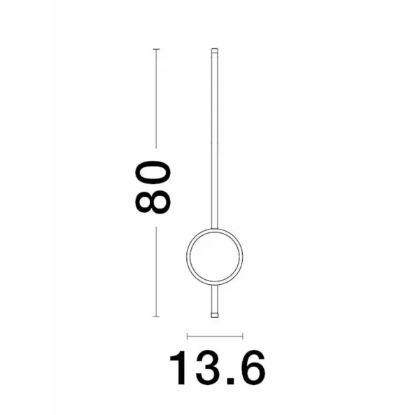 NOVA LUCE CLOCK WALL 22W 3000K