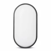PLAF. 20W NW 4000K OVAL IP65 NEGRU 100LM/W AVIDE (TRITON-O) HL-O-20W-NW-BL-HL