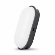 PLAF. 20W NW 4000K OVAL IP65 NEGRU 100LM/W AVIDE (TRITON-O) HL-O-20W-NW-BL-HL