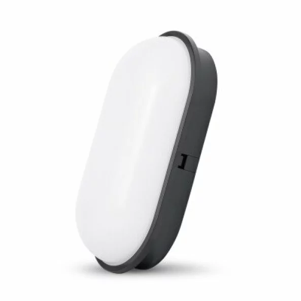 PLAF. 20W NW 4000K OVAL IP65 NEGRU 100LM/W AVIDE (TRITON-O) HL-O-20W-NW-BL-HL