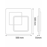 PLAFONIERA 75W CU TELEC. RF AVIDE ADO3S-ZEN-2.4G