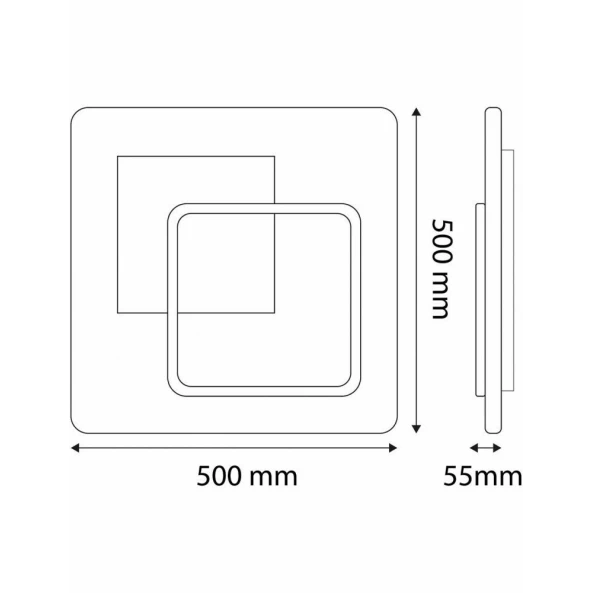 PLAFONIERA 75W CU TELEC. RF AVIDE ADO3S-ZEN-2.4G