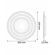 PLAFONIERA 76W(38+38) CU TELEC. RF AVIDE ADO3S-NH-2.4G