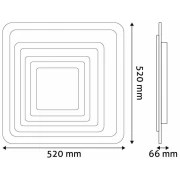 PLAFONIERA 81W(40,5+40,5) CU TELEC. RF AVIDE ADO3S-NAN3D-2.4G