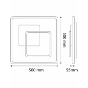 PLAFONIERA 90W CU TELEC. RF AVIDE ADO3S-KOA-2.4G