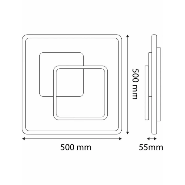 PLAFONIERA 90W CU TELEC. RF AVIDE ADO3S-KOA-2.4G