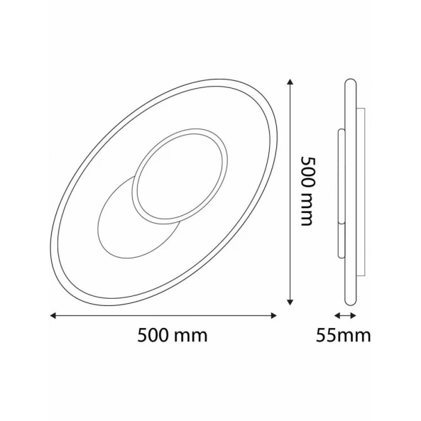 PLAFONIERA CU TELEC. RF AVIDE ADO3S-WILL-2.4G