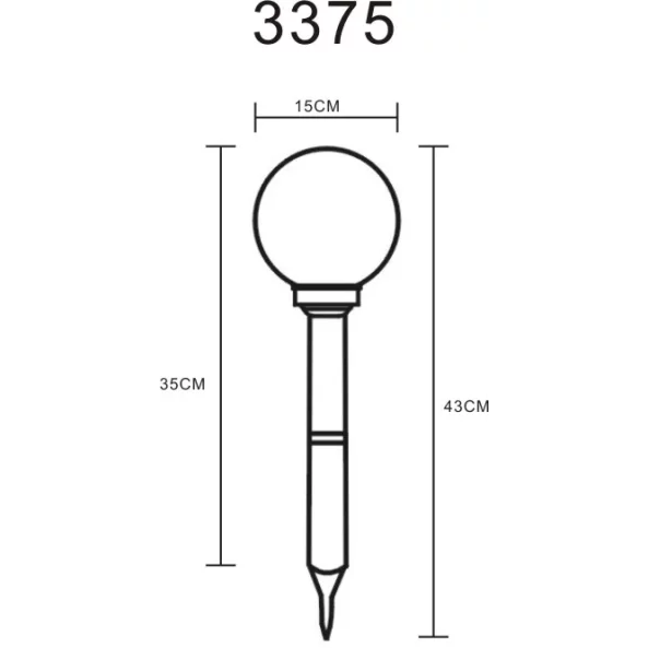 GLOBO 3375 SOLAR LIGHT AA 600MHA IP44