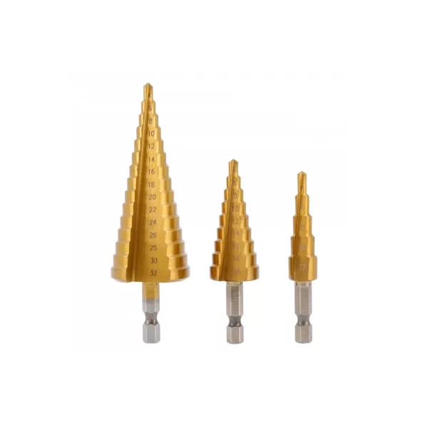 GTV SET BURGHIE TREPTE 4-32 MM 3BUC/SET HT6D325