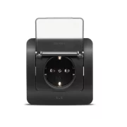 ST PRIZA SCHUKO PROT COPII CU CAPAC QUANTUM NEGRU OV00989