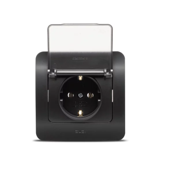 ST PRIZA SCHUKO PROT COPII CU CAPAC QUANTUM NEGRU OV00989