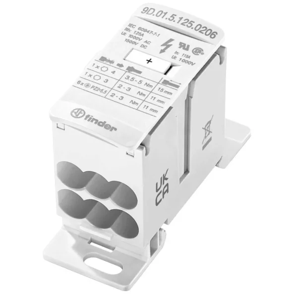 9D0151250206 BLOC DE DISTRIBUTIE 125A 2 INTRARI 6 IESIRI
