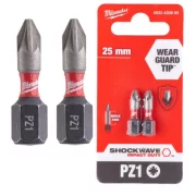 MILWAUKEE 4932430860 BIT PZ1 25MM - 2 BUC