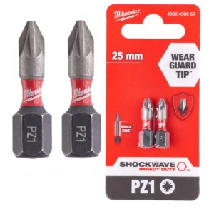 MILWAUKEE 4932430860 BIT PZ1 25MM - 2 BUC
