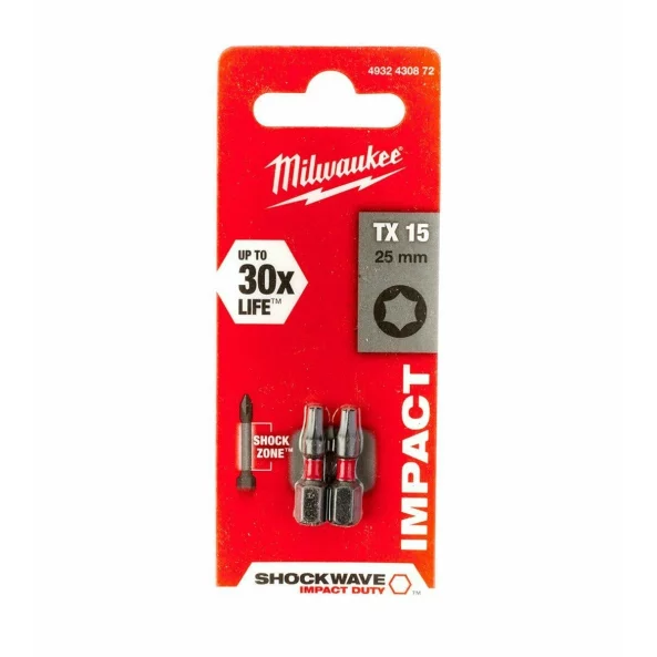 MILWAUKEE 4932430872 BIT TX15 25MM - 2 BUC