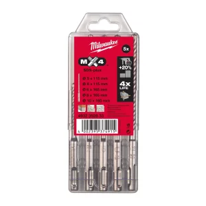 MILWAUKEE 4932352833 SET BURGHIE SDS PLUS MX4 5 BUC
