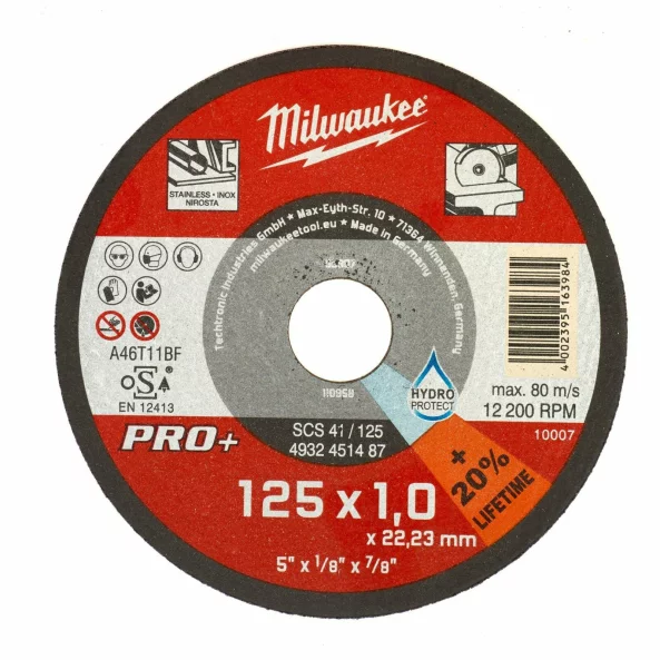 MILWAUKEE 4932451487 DISC DEB. METAL 125x1 PRO