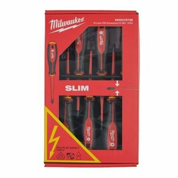 MILWAUKEE 4932478738 SET PZ SURUBELNITE VDE 1000V SLIM