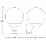STE 110026857 LAMPA EXTERIOR SENZOR L 585 S ALB