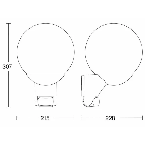 STE 110026857 LAMPA EXTERIOR SENZOR L 585 S ALB