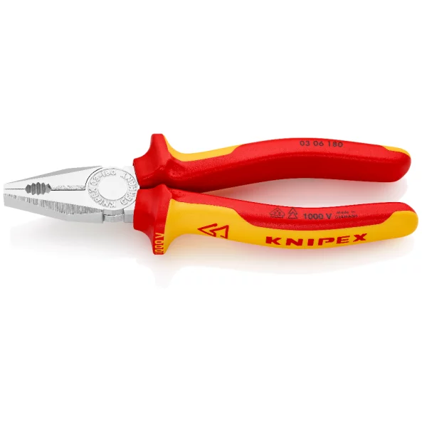 KNIPEX 0306180 PATENT COMB. CROMAT VDE 180MM