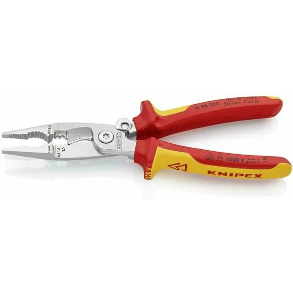 KNIPEX 1396200 CLESTE PT. INSTALATII CROMAT 200MM