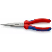 KNIPEX 2612200 CLESTE PLAT ROTUND CU TAIS NEGRU 200MM