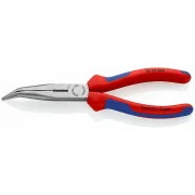 KNIPEX 2622200 CLESTE PLAT ROTUND CU TAIS NEGRU 200MM