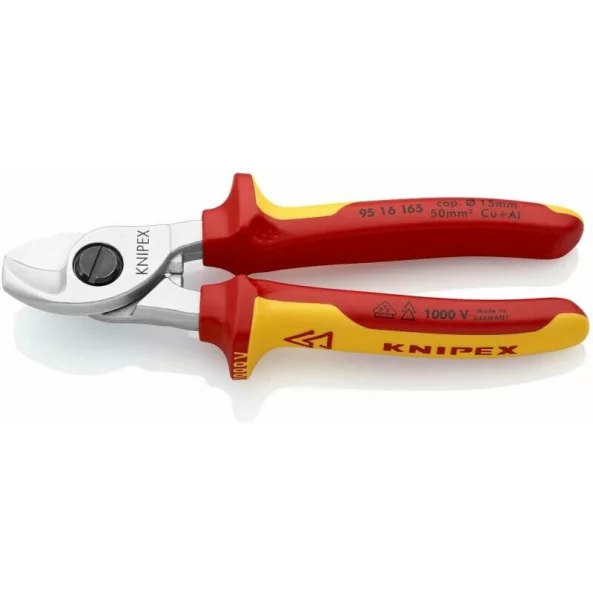 KNIPEX 9516165 FOARFECE TAIAT CABLURI IZOLATE VDE 165MM