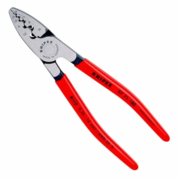 KNIPEX 9771180 CLESTE SERTIZ. PT. PINI PLASTIC 180MM