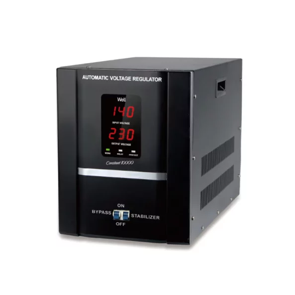 STABILIZATOR AUTOMAT DE TENSIUNE WELL CONSTANT 10000VA/6000W CU SERVO MOTOR