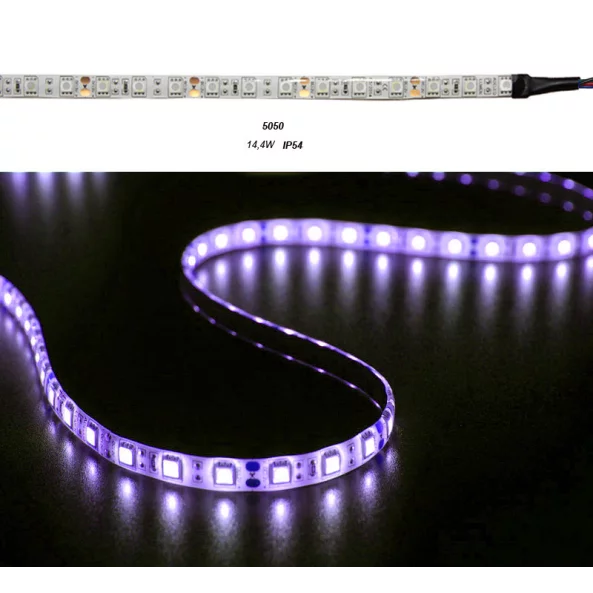 BANDA LED 14.4W 24V IP54 L.RGB 60LED/M