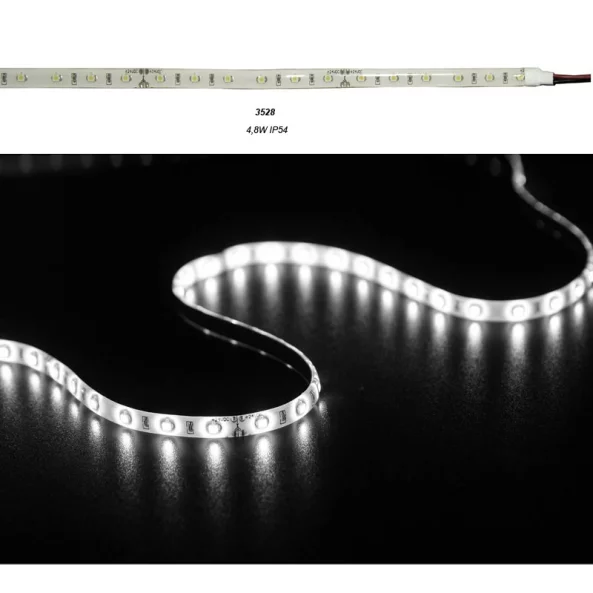 BANDA LED 4.8W 12V IP54 L.RECE 60LED/M