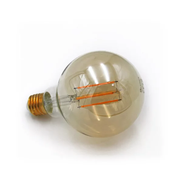 BEC LED COG GLOB AURIU D:95MM E27 6W L.CALDA 230V - DIM.