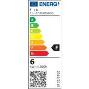 BEC LED COG &quot;TUB&quot; AURIU E27 6W L.CALDA 230V L:185