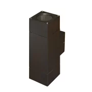 CORP ALUMINIU 9061 FIX DUBLU PATRAT GU10 IP54 - RUGINIU