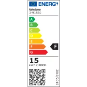 CORP. ALUMINIU ALB CU LED 15W 230V 6400K 90CM