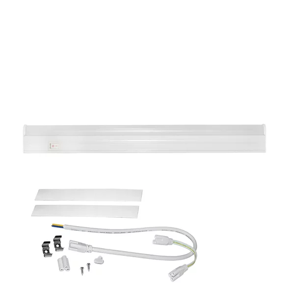 CORP. ALUMINIU ALB CU LED 5W 230V 4000K 30CM