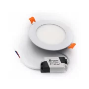 CORP ST LED SLIM ROTUND ALB 6W 230V L.CALDA D:120MM